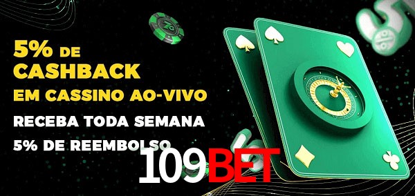 Promoções do cassino ao Vivo 109bet